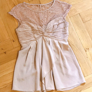 BCBG MaxAzria Chiffon Ballerina Illusion Top